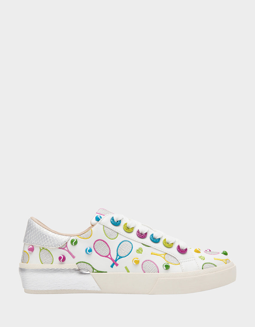 RALLY WHITE MULTI - SHOES - Betsey Johnson
