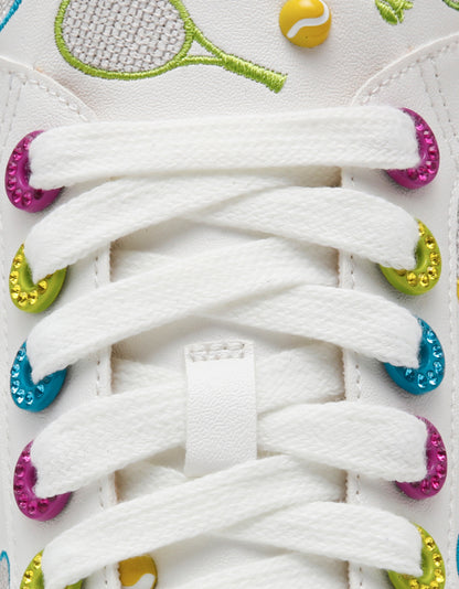 RALLY WHITE MULTI - SHOES - Betsey Johnson