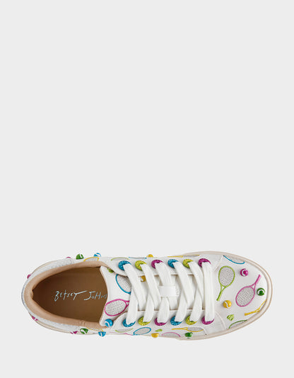 RALLY WHITE MULTI - SHOES - Betsey Johnson