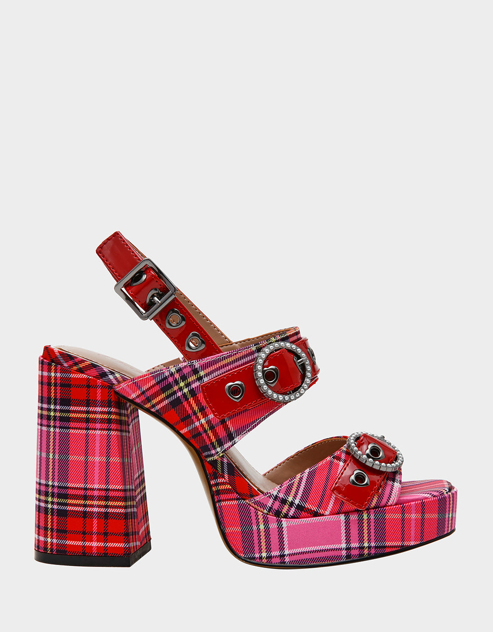RAMONA PINK PLAID MULTI - SHOES - Betsey Johnson