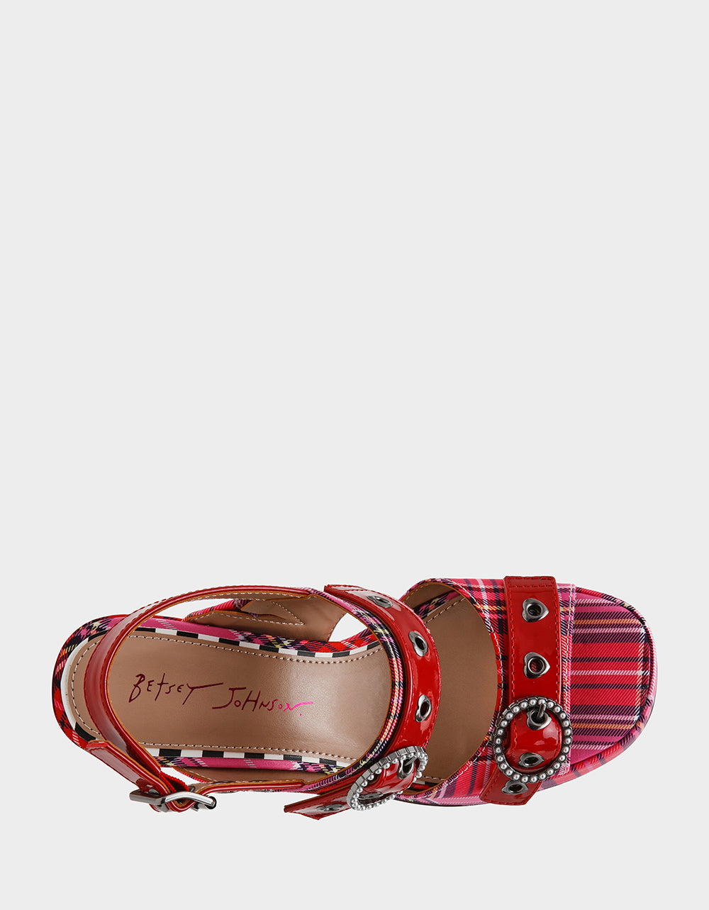 RAMONA PINK PLAID MULTI - SHOES - Betsey Johnson - view 6