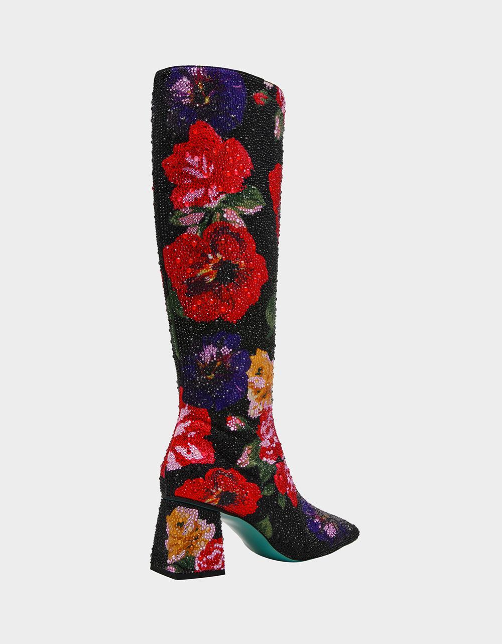 AVON BLACK FLOWER MULTI - SHOES - Betsey Johnson - view 7