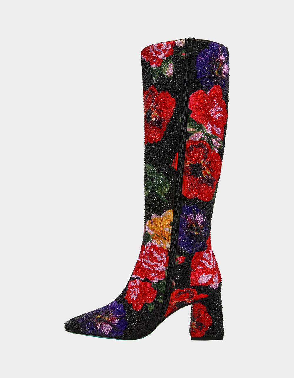 AVON BLACK FLOWER MULTI - SHOES - Betsey Johnson - view 8