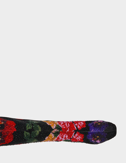 AVON BLACK FLOWER MULTI - SHOES - Betsey Johnson