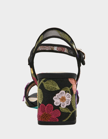 BLARE BLACK FLORAL - SHOES - Betsey Johnson
