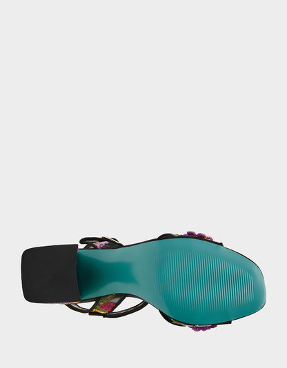 BLARE BLACK FLORAL - SHOES - Betsey Johnson