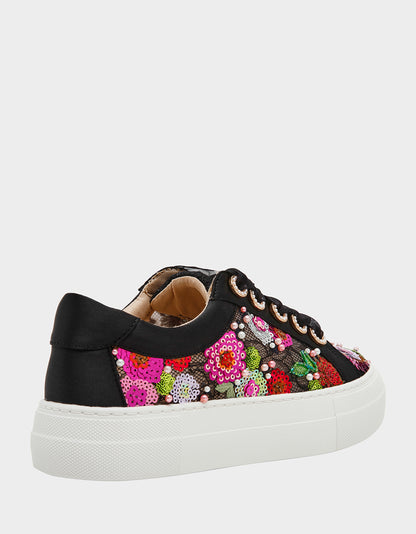 BONNY BLACK FLORAL - SHOES - Betsey Johnson