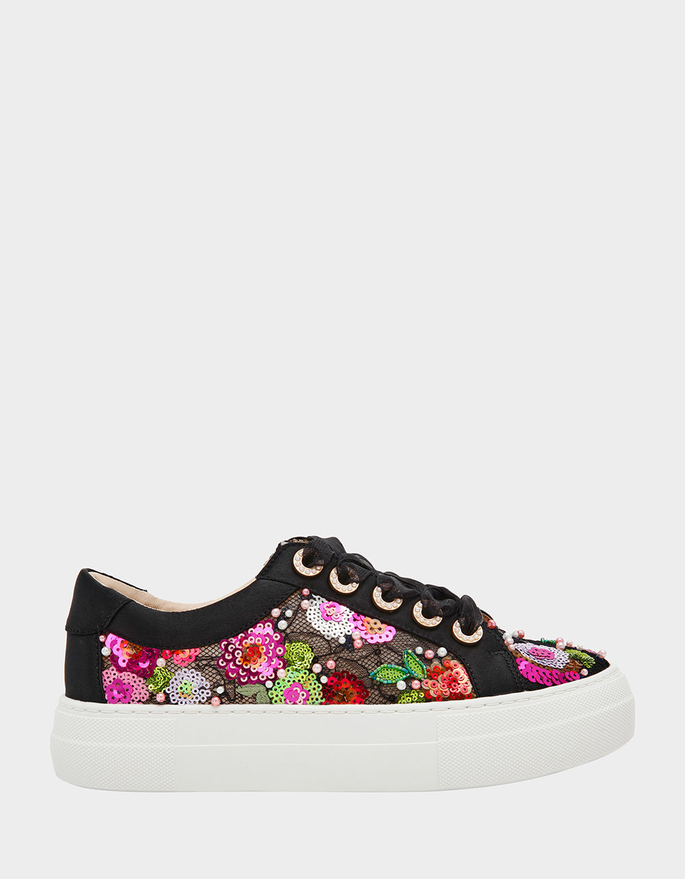 BONNY BLACK FLORAL - SHOES - Betsey Johnson