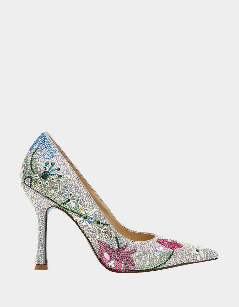 BRICE RHINESTONE FLORAL - SHOES - Betsey Johnson