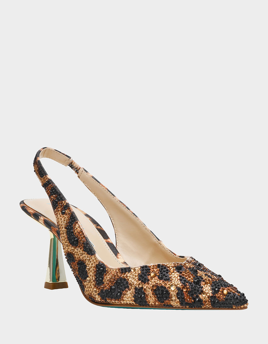CLARK HEELS NUDE LEOPARD - SHOES - Betsey Johnson