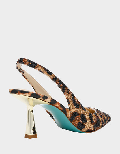 CLARK HEELS NUDE LEOPARD - SHOES - Betsey Johnson