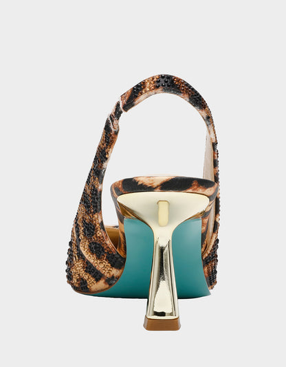 CLARK HEELS NUDE LEOPARD - SHOES - Betsey Johnson