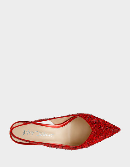 CLARK RED - SHOES - Betsey Johnson