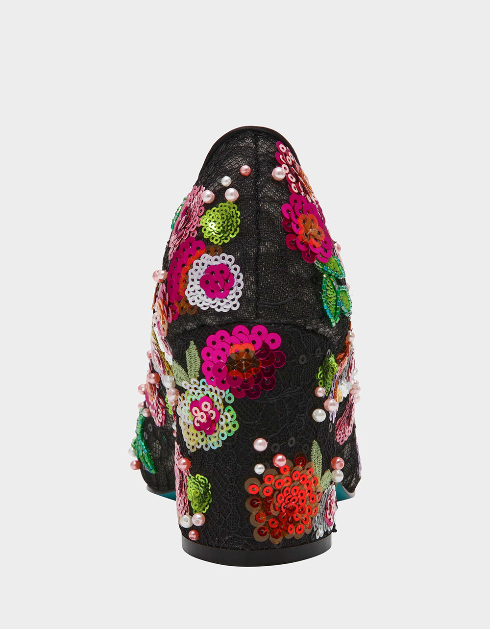 CYRUS BLACK FLORAL - SHOES - Betsey Johnson