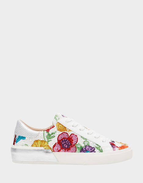 (取寄) ブルー バイ ベッツィジョンソン レディース デーモン Blue by Betsey Johnson women Damon Bright Multi DAMON BRIGHT MULTI Women's Multicolor Floral Sneaker – Betsey Johnson