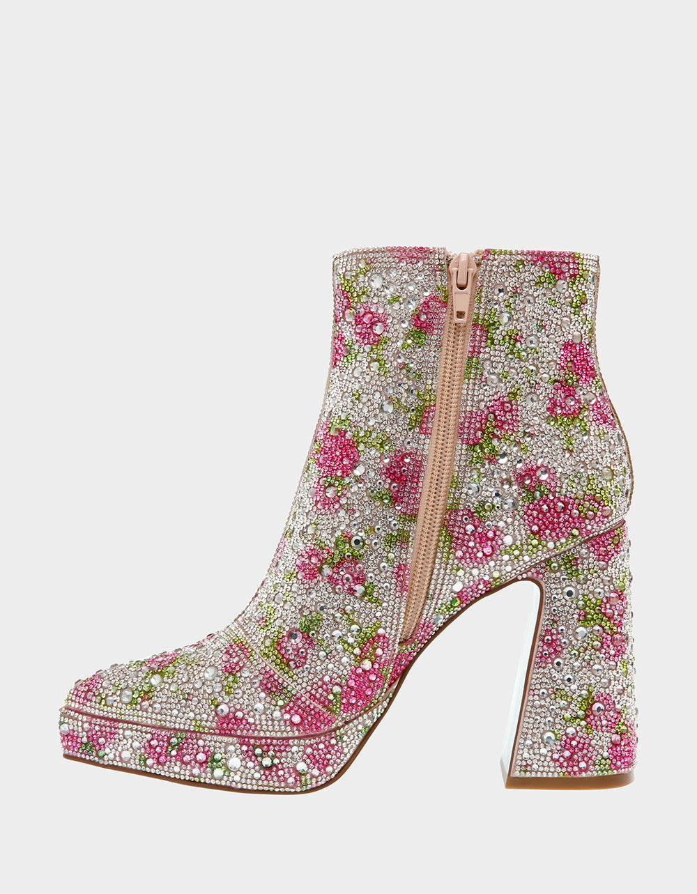 DELLA FLORAL Rhinestone Bootie | Women's Booties – Betsey Johnson