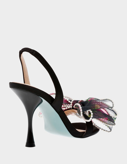 FAWN BLACK FLORAL - SHOES - Betsey Johnson