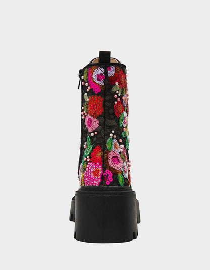 GREDA BLACK FLORAL - SHOES - Betsey Johnson