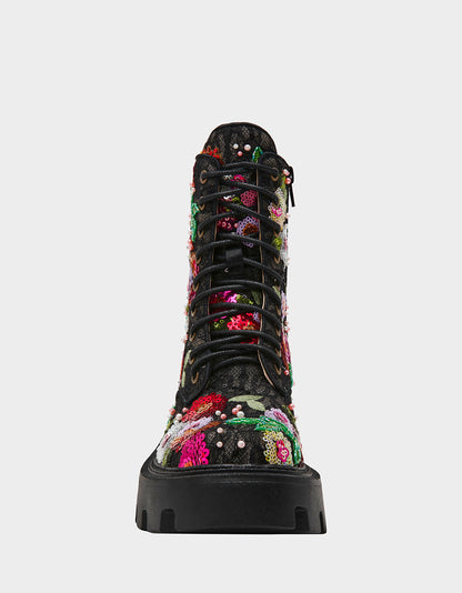 GREDA BLACK FLORAL - SHOES - Betsey Johnson