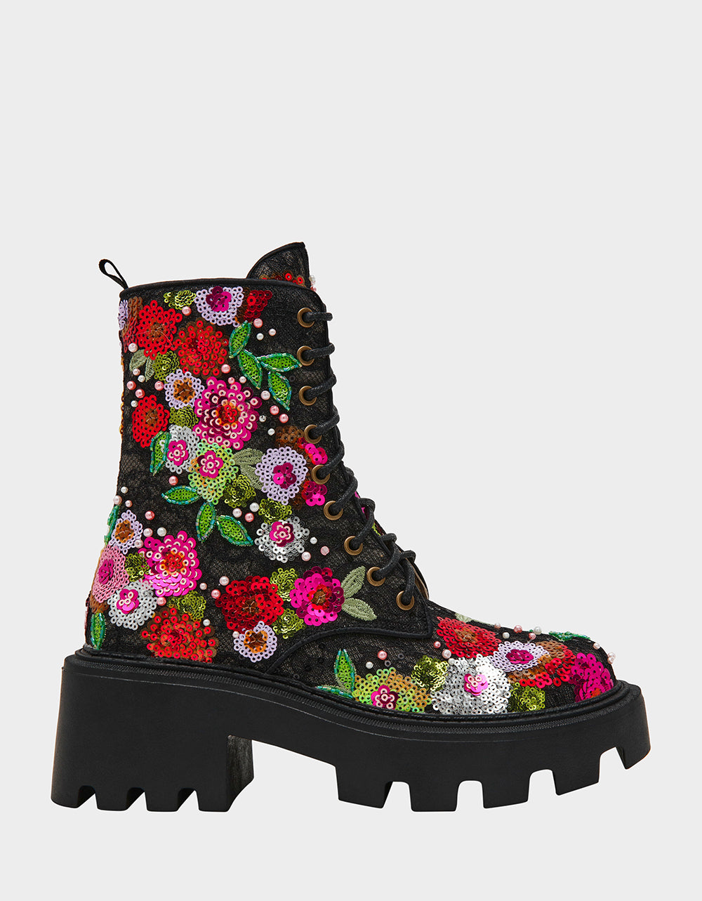 GREDA BLACK FLORAL - SHOES - Betsey Johnson