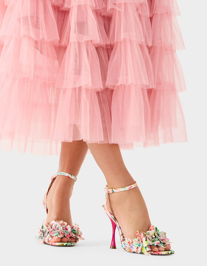 HILLEY NATURAL FLORAL MULTI - SHOES - Betsey Johnson