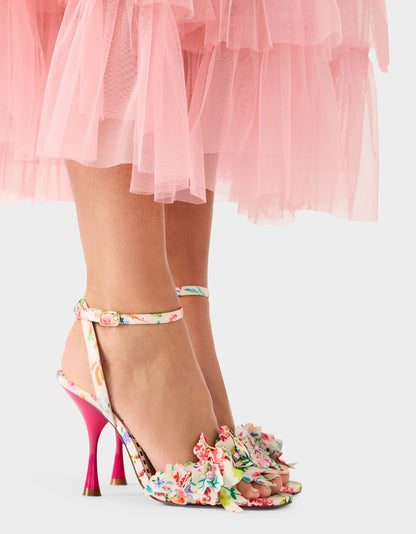 HILLEY NATURAL FLORAL MULTI - SHOES - Betsey Johnson