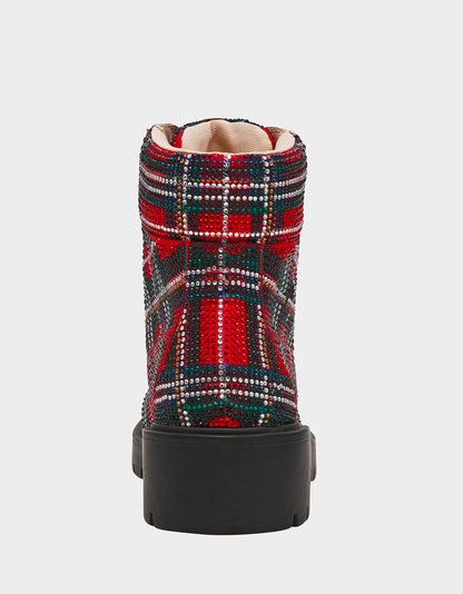 HUDSN RED PLAID - SHOES - Betsey Johnson