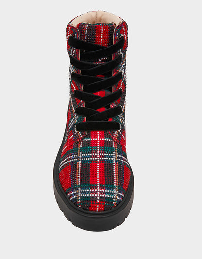 HUDSN RED PLAID - SHOES - Betsey Johnson