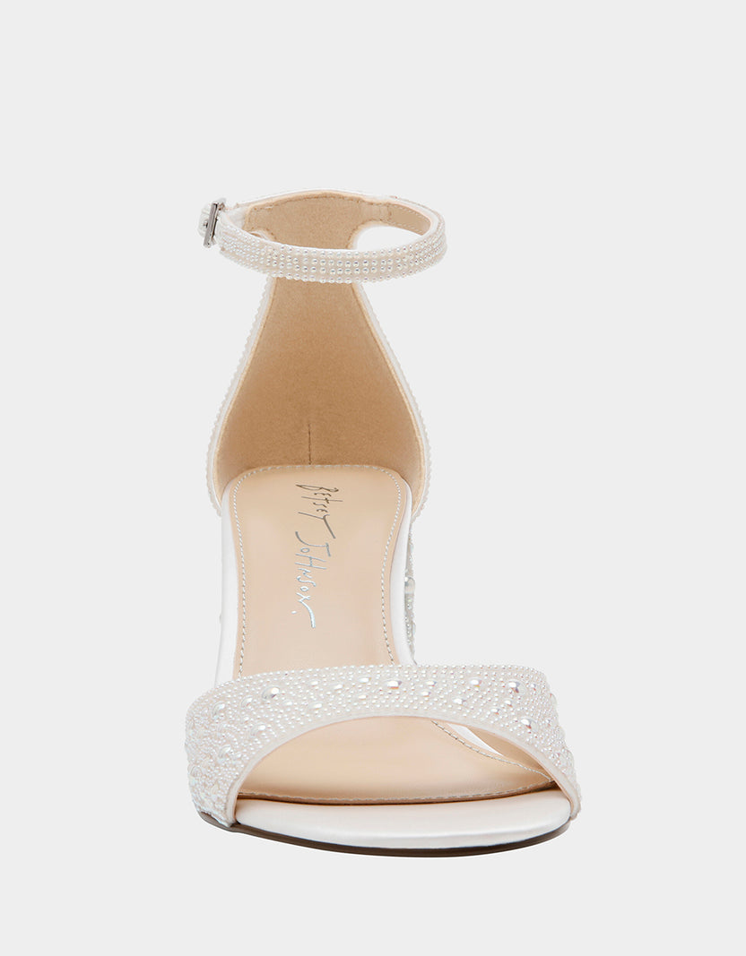 KAMI PEARL Block Heel Open Toe Women's Heel – Betsey Johnson