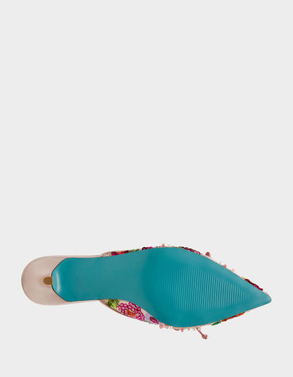 KEELY NUDE FLORAL - SHOES - Betsey Johnson
