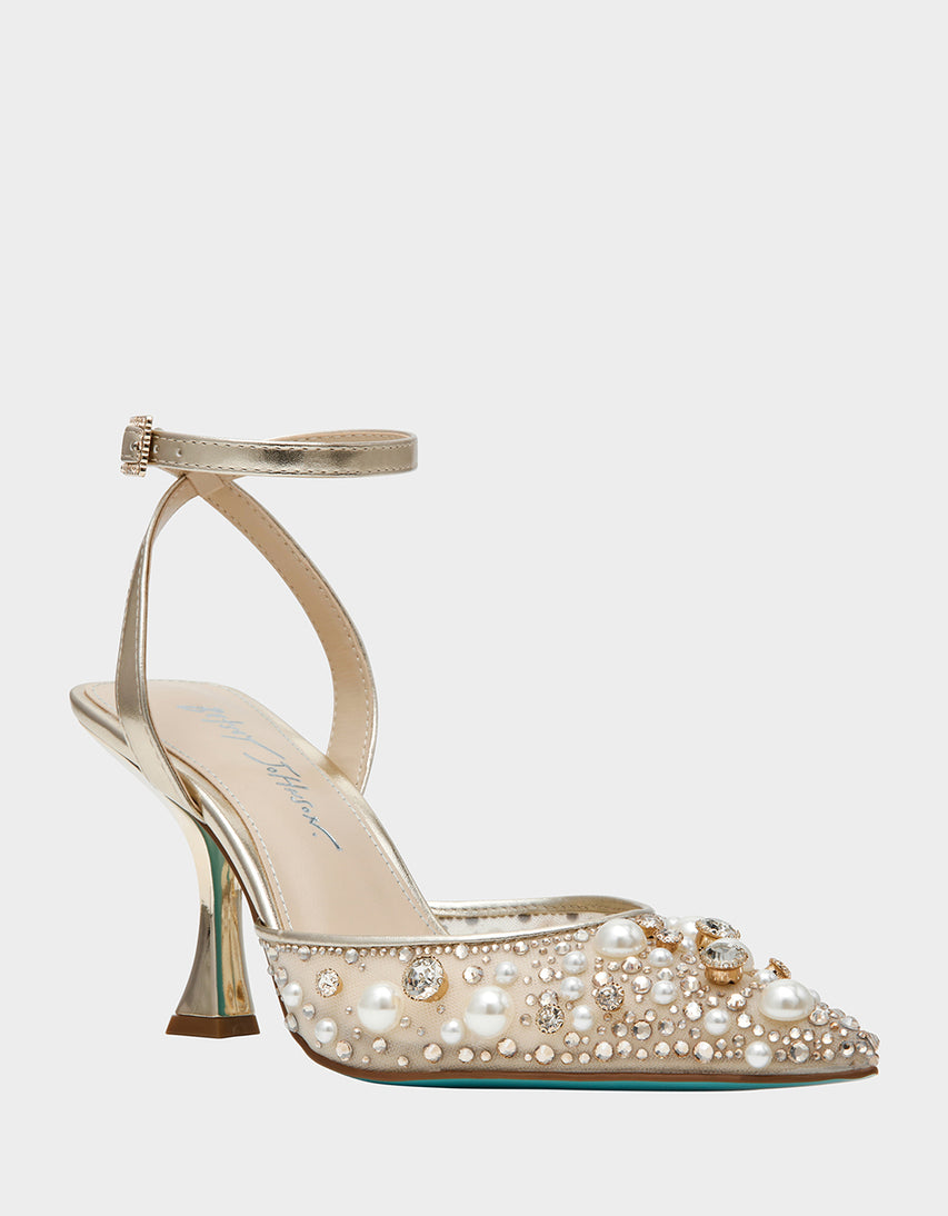 LIVV LIGHT GOLD - SHOES - Betsey Johnson