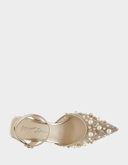 LIVV LIGHT GOLD - SHOES - Betsey Johnson