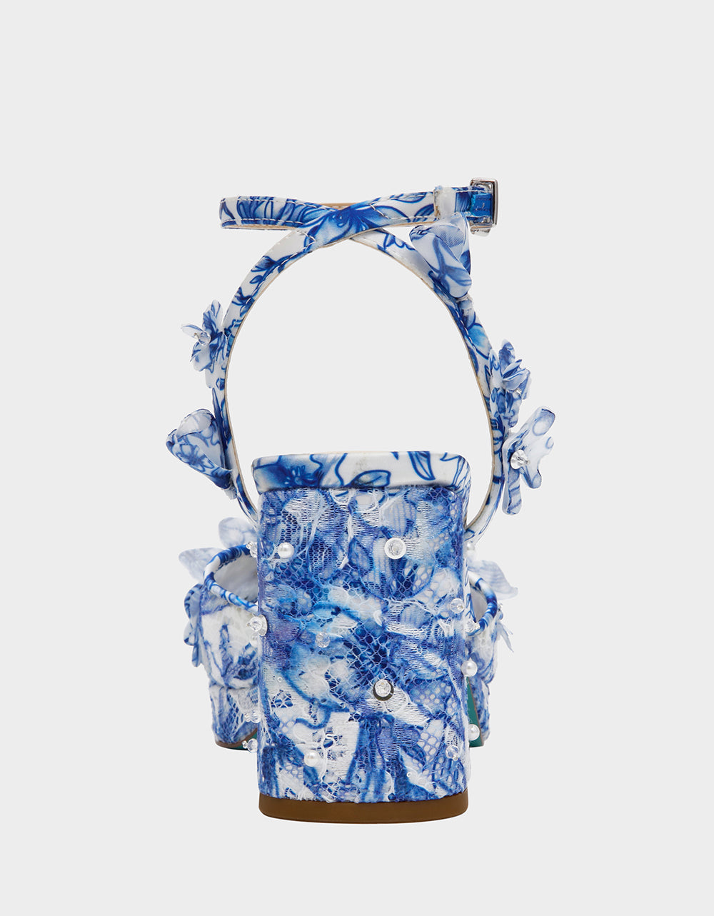 MARTA WHITE/BLUE FLORAL - SHOES - Betsey Johnson - view 5