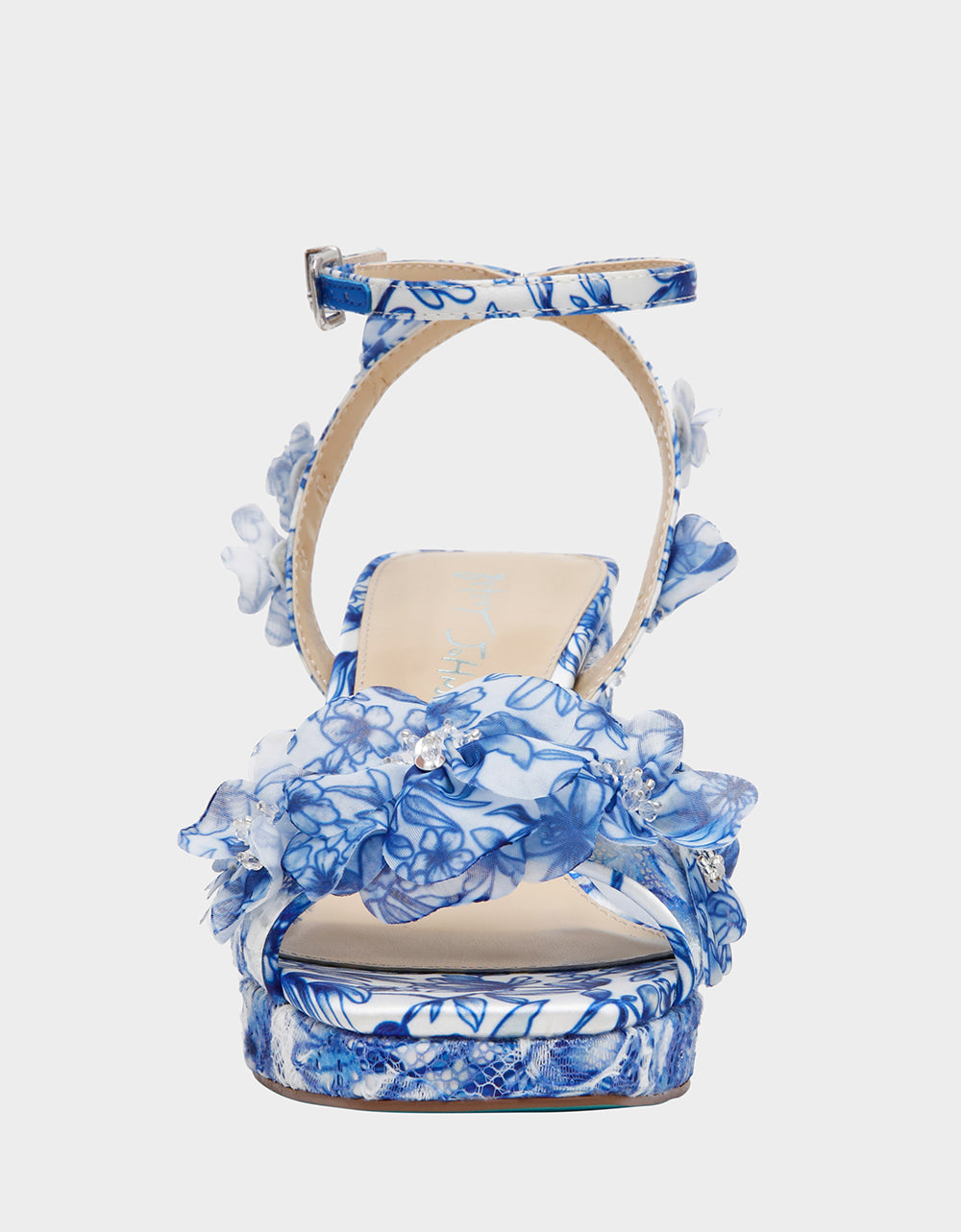 MARTA WHITE/BLUE FLORAL - SHOES - Betsey Johnson - view 3