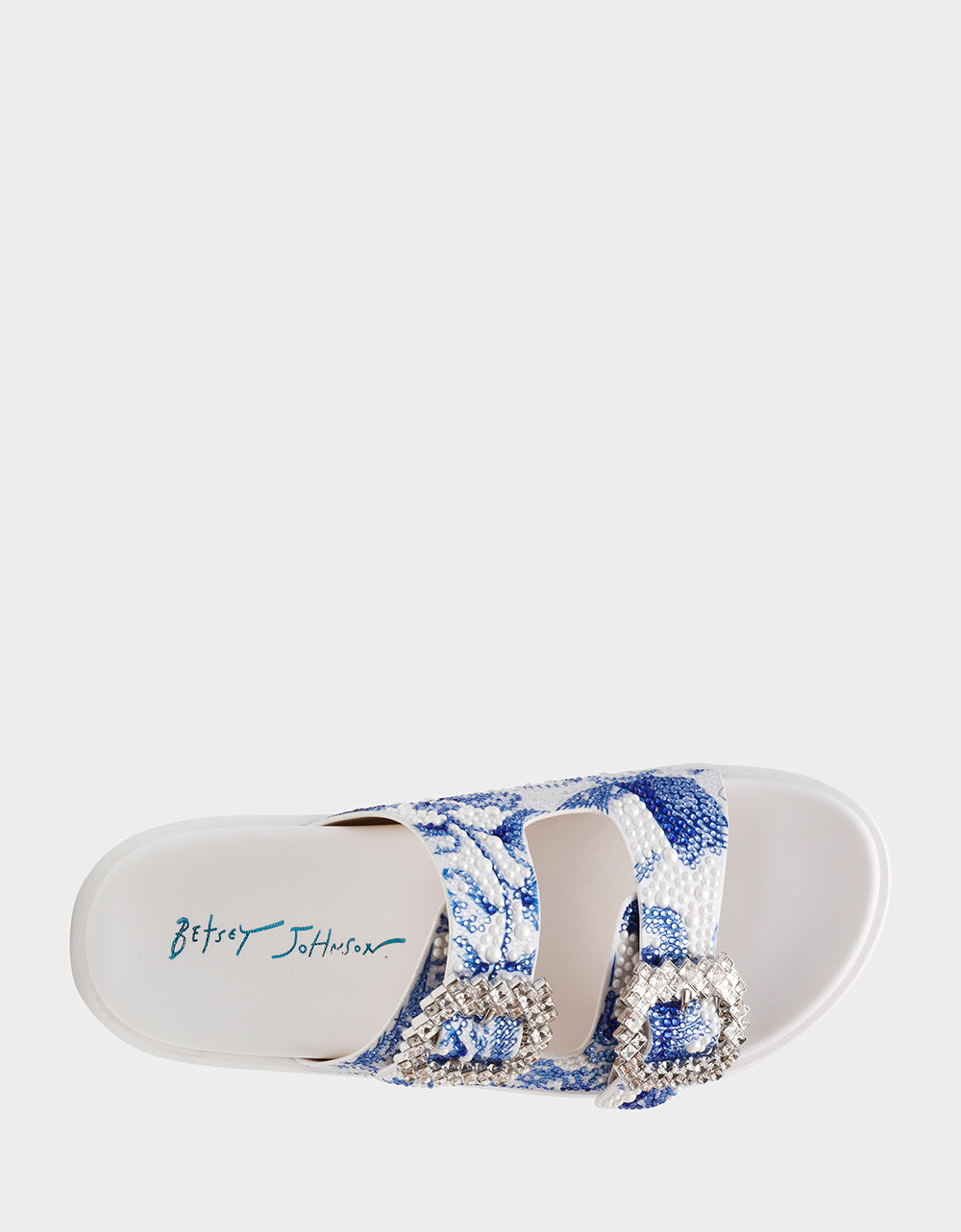 MATIE WHITE BLUE FLORAL - SHOES - Betsey Johnson - view 7