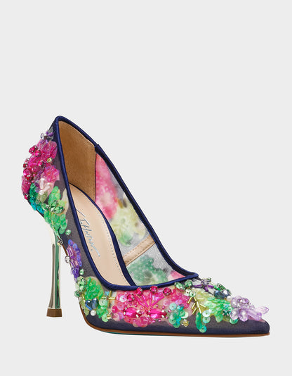 NETTA NAVY MULTI - SHOES - Betsey Johnson