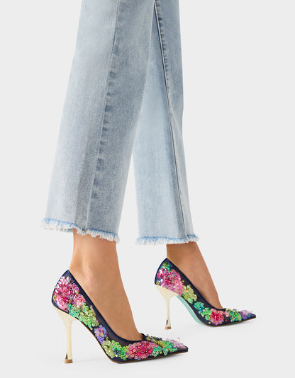 NETTA NAVY MULTI - SHOES - Betsey Johnson