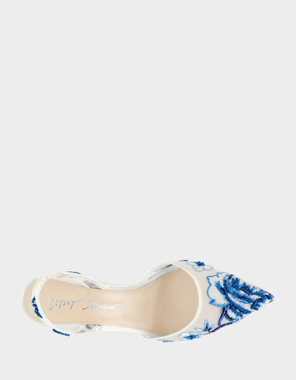 PATCH BLUE FLORAL - SHOES - Betsey Johnson