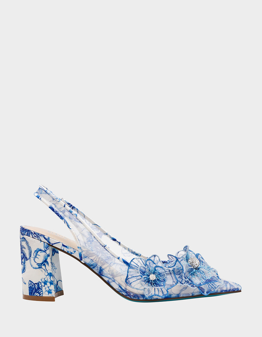 PETRA WHITE/BLUE FLORAL