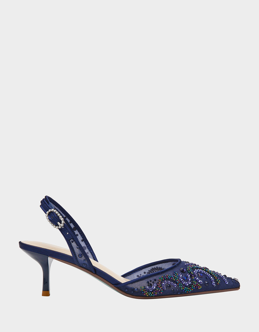 PRIM NAVY - SHOES - Betsey Johnson