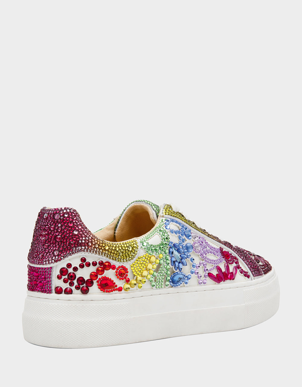 REILY Bright Multi Platform Low Top Lace Up Rhinestone Women s Sneaker reily-bright-multi-platform-low-top-lace-up-rhinestone-women-s-sneaker