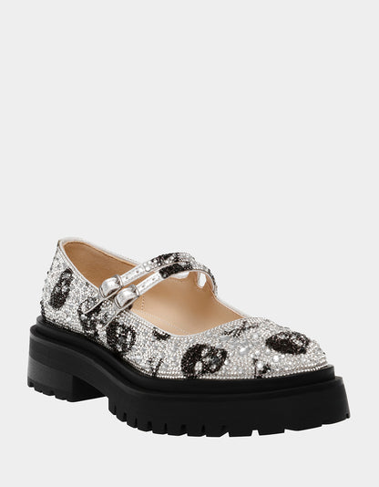 RICO SILVER SKULLS - SHOES - Betsey Johnson