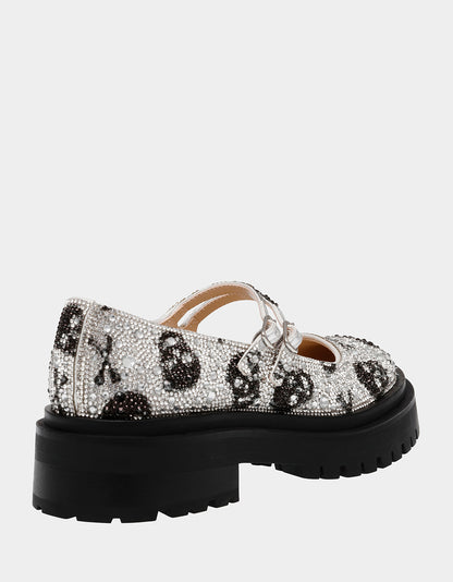 RICO SILVER SKULLS - SHOES - Betsey Johnson