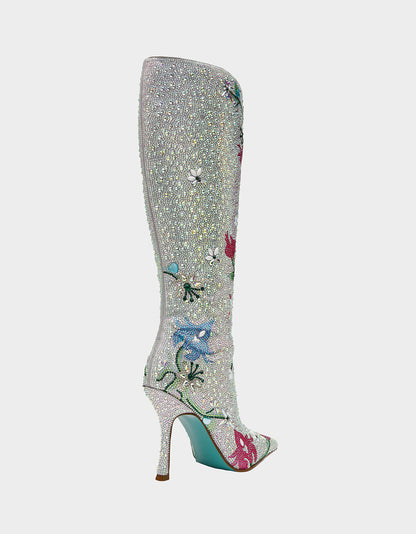 RIO RHINESTONE FLORAL - SHOES - Betsey Johnson