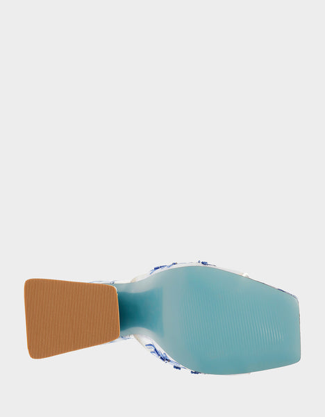 ROO BLUE FLORAL Slip On Heel | Women's Heels – Betsey Johnson