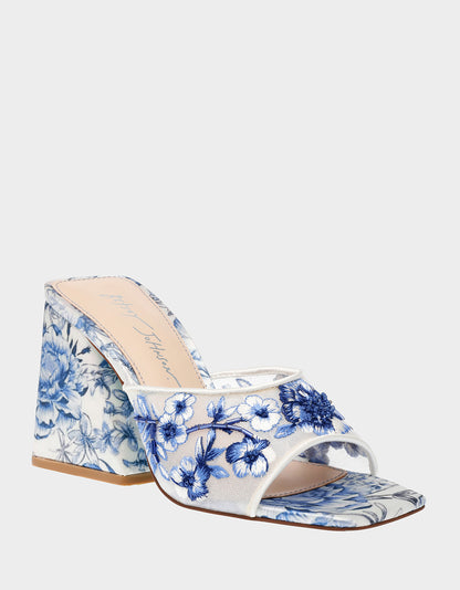 ROO BLUE FLORAL - SHOES - Betsey Johnson