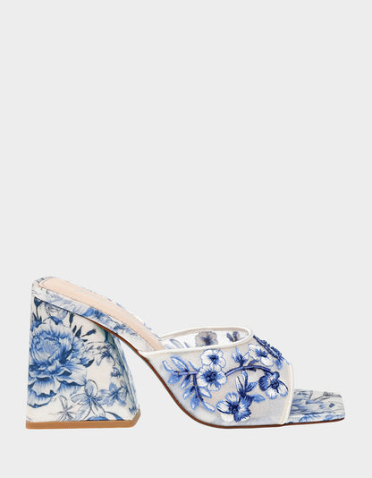 ROO BLUE FLORAL - SHOES - Betsey Johnson