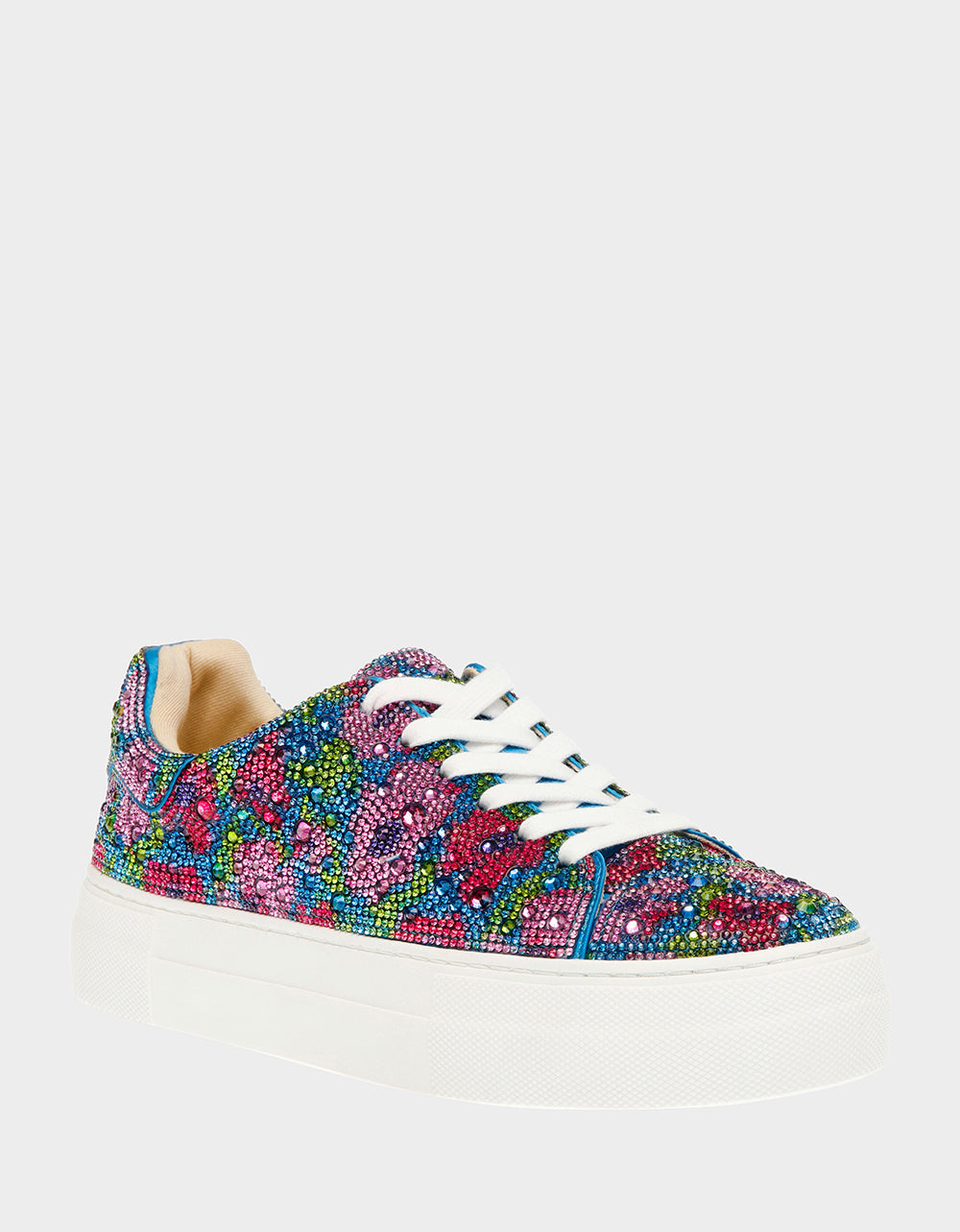 SIDNY BLUE MULTI Floral Rhinestone Sneakers | Women's Sneakers – Betsey ...