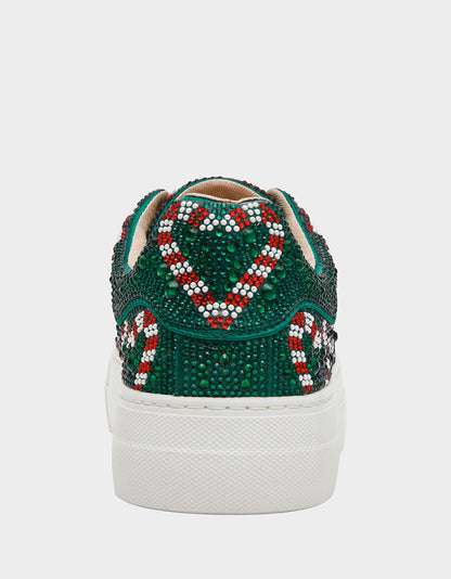 SIDNY GREEN CANDY CANE - SHOES - Betsey Johnson