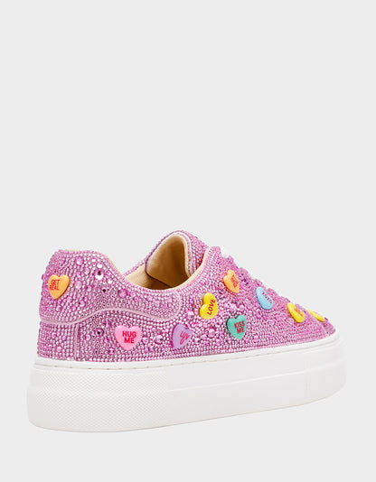 SIDNY PINK MULTI HEARTS - SHOES - Betsey Johnson